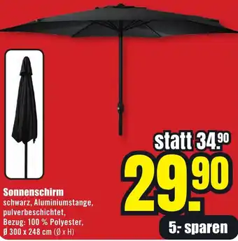 B1 Discount Baumarkt Sonnenschirm Angebot