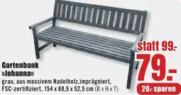 B1 Discount Baumarkt Gartenbank Johanna Angebot