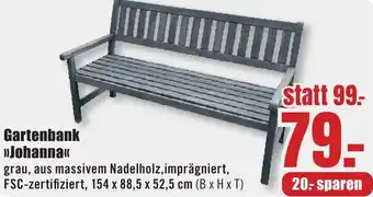 B1 Discount Baumarkt Gartenbank Johanna Angebot