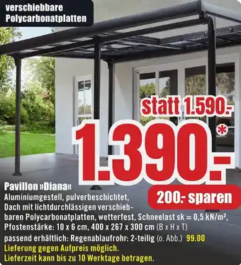 B1 Discount Baumarkt Pavillon Diana Angebot