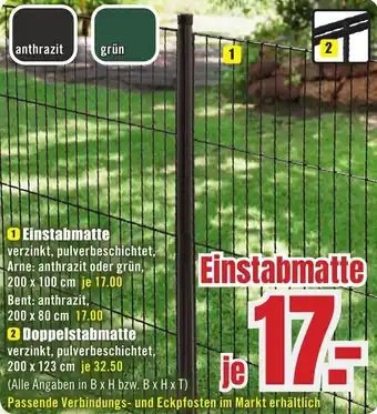 B1 Discount Baumarkt Einstabmatte Angebot
