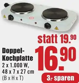 B1 Discount Baumarkt Doppel Kochplatte Angebot