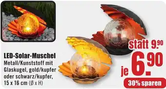 B1 Discount Baumarkt LED-Solar Muschel Angebot