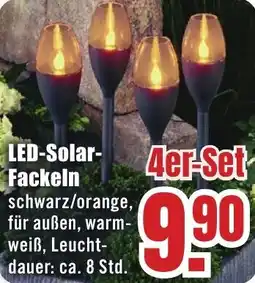 B1 Discount Baumarkt LED-Solar Fackeln Angebot