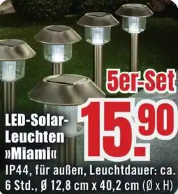 B1 Discount Baumarkt LED-Solar Leuchten Miami Angebot