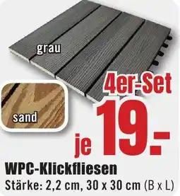 B1 Discount Baumarkt WPC-Klickfliesen Angebot