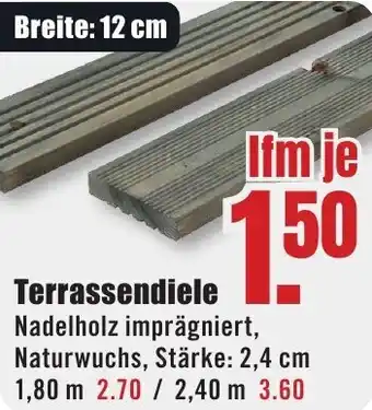 B1 Discount Baumarkt Terrassendiele Angebot