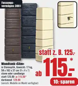 B1 Discount Baumarkt Wandtank Slim Angebot