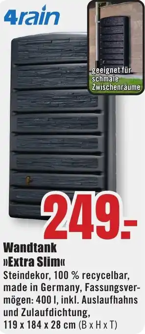 B1 Discount Baumarkt Wandtank Extra Slim Angebot