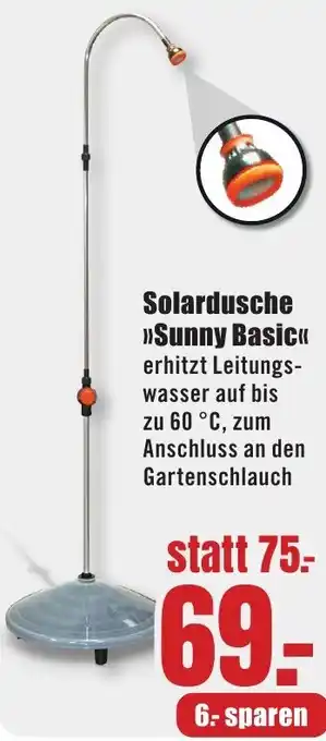 B1 Discount Baumarkt Solardusche Sunny Basic Angebot