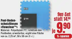 B1 Discount Baumarkt Pool-Bodenschutzfliesen Flowclear Angebot