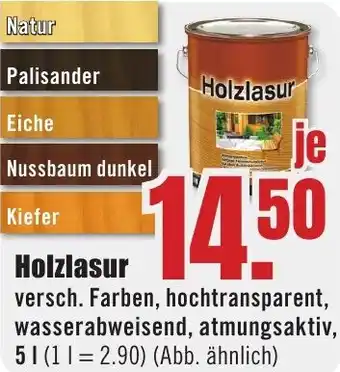 B1 Discount Baumarkt Holzlasur Angebot
