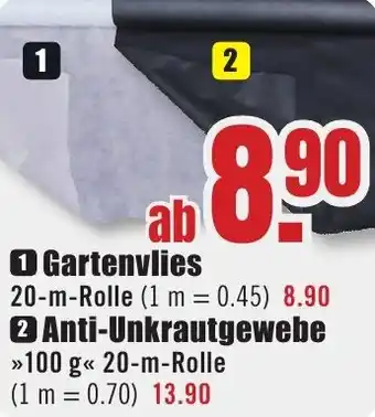 B1 Discount Baumarkt Gartenvlies Angebot