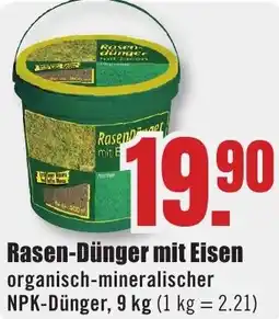 B1 Discount Baumarkt Rasen-Dünger mit Eisen Angebot