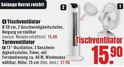 B1 Discount Baumarkt Tischventilator Angebot