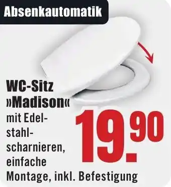 B1 Discount Baumarkt WC-Sitz Madison Angebot