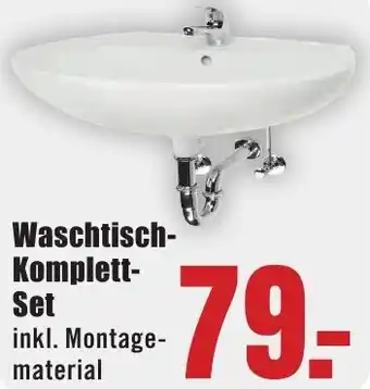 B1 Discount Baumarkt Waschtisch Komplett Set Angebot