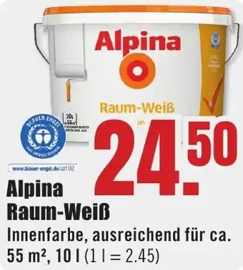B1 Discount Baumarkt Alpina Raum-Weiß Angebot
