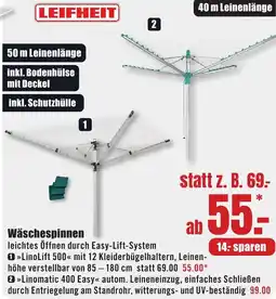B1 Discount Baumarkt LEIFHEIT Wäschespinnen Angebot