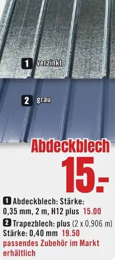 B1 Discount Baumarkt Abdeckblech Angebot