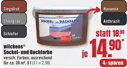B1 Discount Baumarkt Wilckens Sockel- und Dachfarbe Angebot