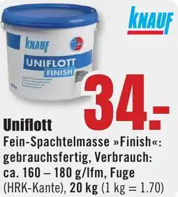 B1 Discount Baumarkt KNAUF Uniflott Angebot