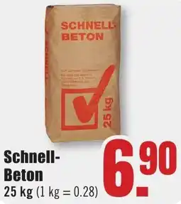B1 Discount Baumarkt Schnell Beton Angebot