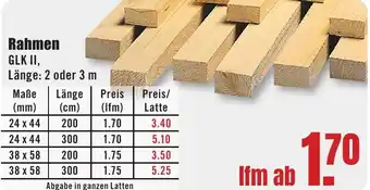 B1 Discount Baumarkt Rahmen Angebot