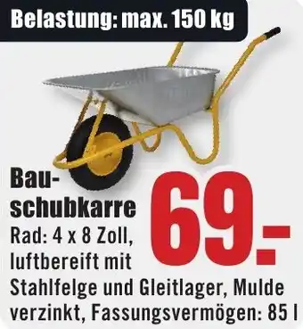 B1 Discount Baumarkt Bauschubkarre Angebot