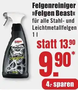 B1 Discount Baumarkt SONAX Felgenreiniger Felgen Beast Angebot