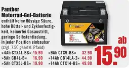 B1 Discount Baumarkt Panther Motorrad-Gel-Batterie Angebot
