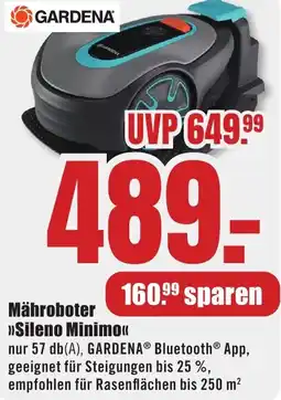 B1 Discount Baumarkt GARDENA Mähroboter Sileno Minimo Angebot