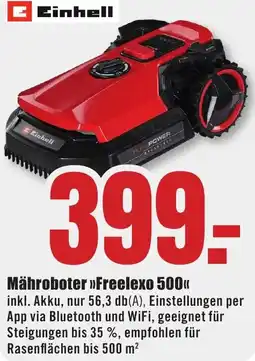 B1 Discount Baumarkt Einhell Mähroboter Freelexo 500 Angebot