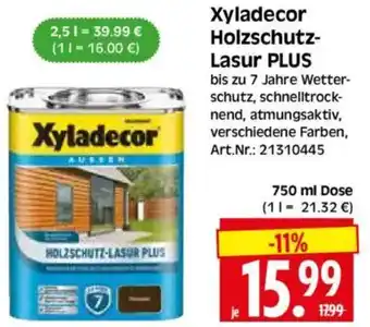 Edeka Herkules Xyladecor Holzschutz- Lasur PLUS Angebot