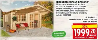 Edeka Herkules Blockbohlenhaus England Angebot