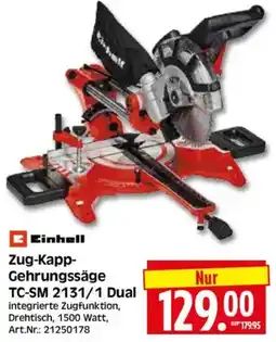 Edeka Herkules Einhell Zug-Kapp- Gehrungssäge TC-SM 2131/1 Dual Angebot