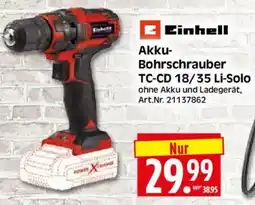 Edeka Herkules Einhell Akku- Bohrschrauber TC-CD 18/35 Li-Solo Angebot