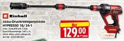 Edeka Herkules Einhell Akku-Druckreinigerpistole HYPRESSO 18/24-1 Angebot