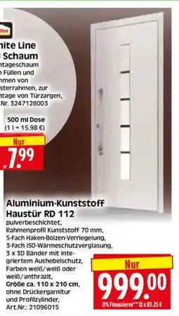 Edeka Herkules Aluminium-Kunststoff Haustür RD 112 Angebot