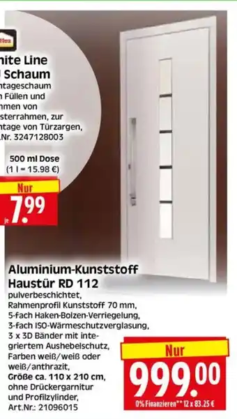 Edeka Herkules Aluminium-Kunststoff Haustür RD 112 Angebot