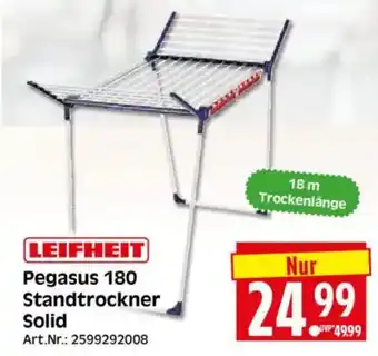 Edeka Herkules LEIFHEIT Pegasus 180 Standtrockner Solid Angebot
