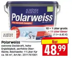 Edeka Herkules SCHÖNER WOHNEN Polarweiss Angebot