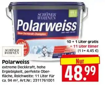 Edeka Herkules SCHÖNER WOHNEN Polarweiss Angebot