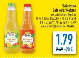 diska Valensina Saft oder Nektar Angebot