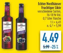 diska Echter Nordhäuser Fruchtiger Likör Angebot