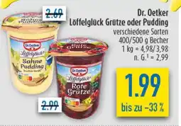 diska Dr. Oetker Löffelglück Grütze oder Pudding Angebot