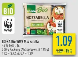 diska EDEKA Bio WWF Mozzarella Angebot