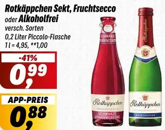 Simmel Rotkäppchen Sekt, Fruchtsecco oder Alkoholfrei Angebot