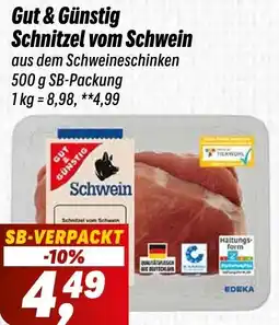 Simmel Gut & Günstig Schnitzel vom Schwein Angebot