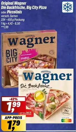 Simmel Original Wagner Die Backfrische, Big City Pizza oder Piccolinis Angebot